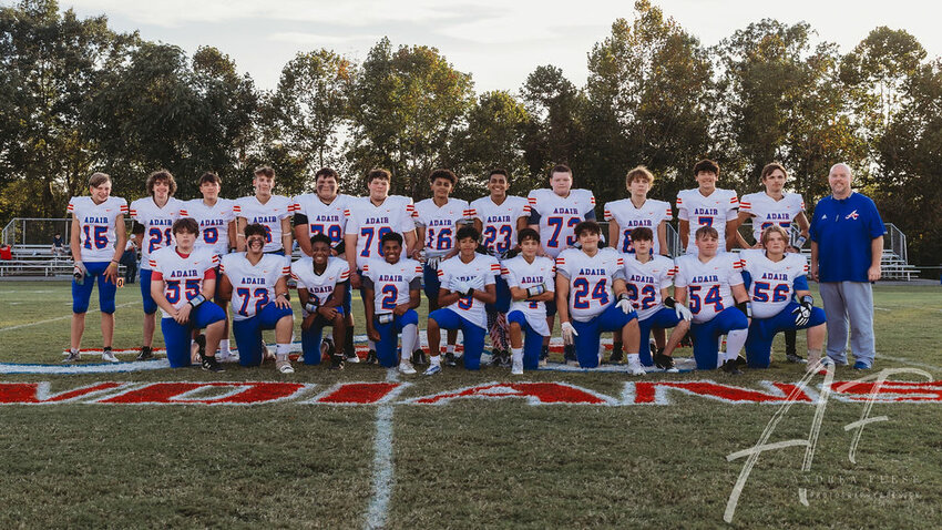 The Adair County Middle School Football Team Celebrates Its 8th Grade